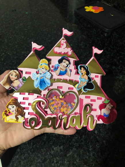 Arquivo de Corte Topo de Bolo Princesas Disney