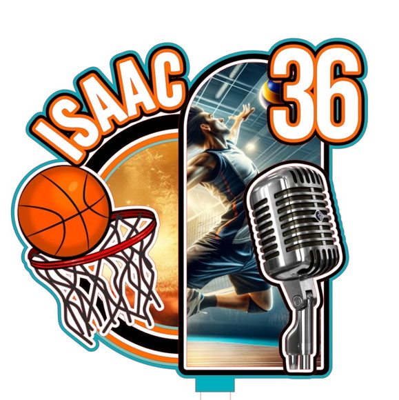 Arquivo de Corte Topo de Bolo Basquete