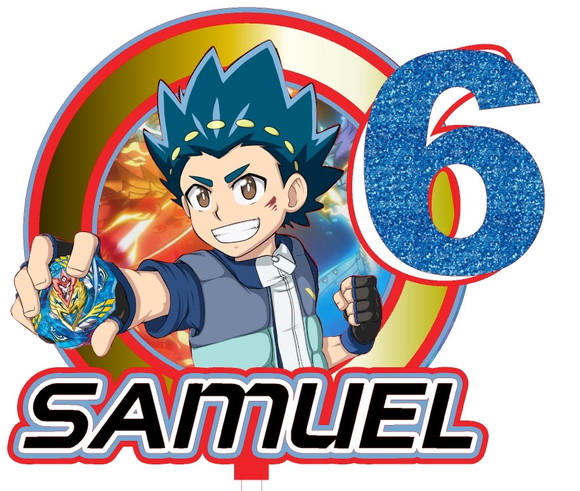 Arquivo de Corte Topo de Bolo Beyblade
