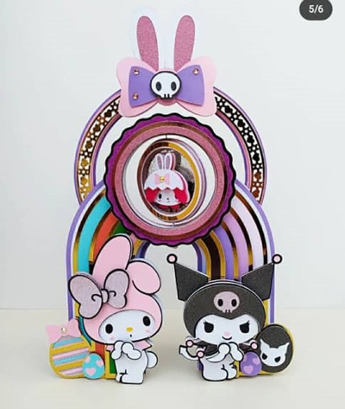 Arquivo de Corte Topo de Bolo Melody e Kuromi