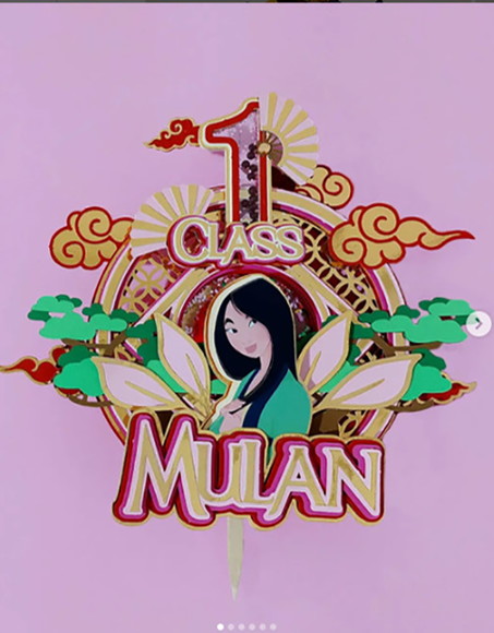 Arquivo de Corte Topo de Bolo Mulan