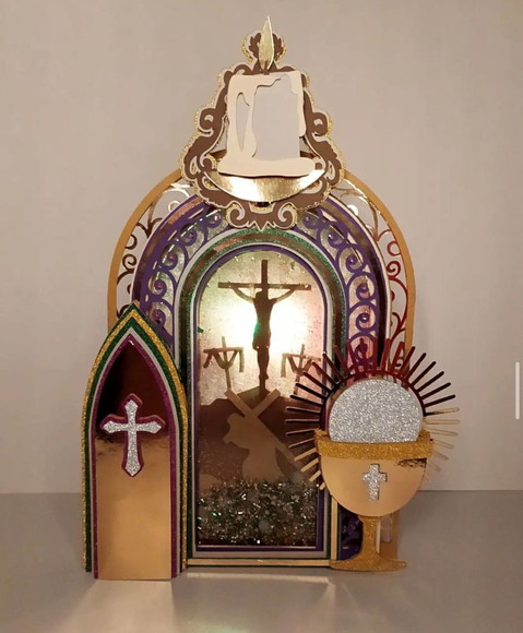 Arquivo de Corte Topo de Bolo Religioso