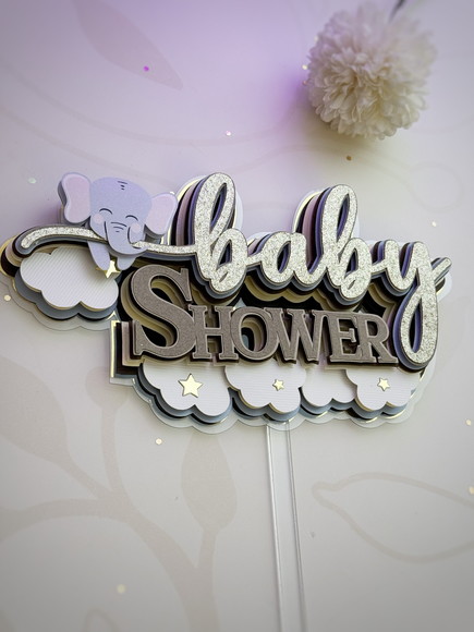 Arquivo de Corte Topo de Bolo Baby Shower