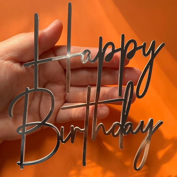 Arquivo de Corte Topo de Bolo Happy Birthday