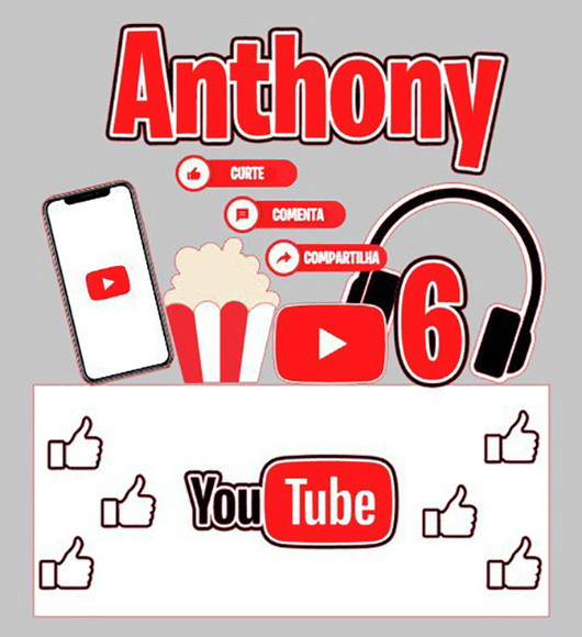 Arquivo de Corte Topo de Bolo Youtube