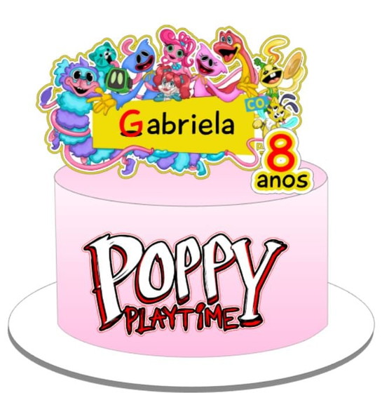 Arquivo de Corte Topo de Bolo Poppy Playtime