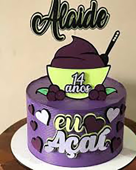 Arquivo de Corte Topo de Bolo Açai