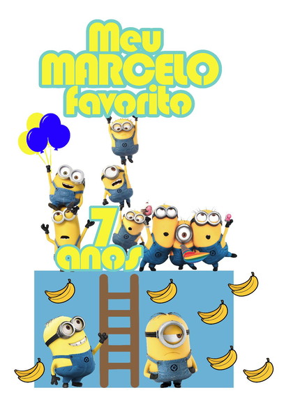 Arquivo de Corte Topo de Bolo Minions