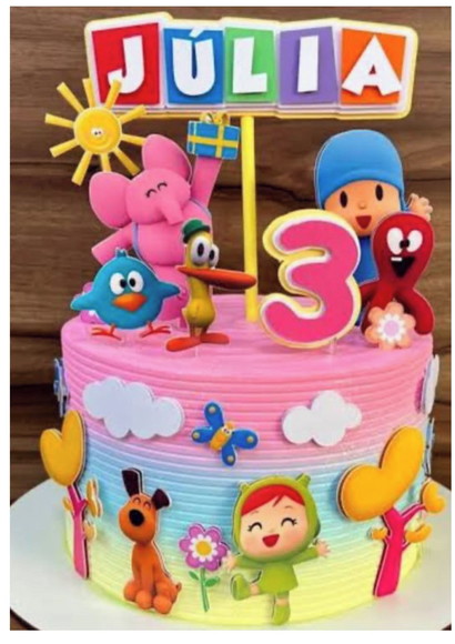 Arquivo de Corte Topo de Bolo Pocoyo