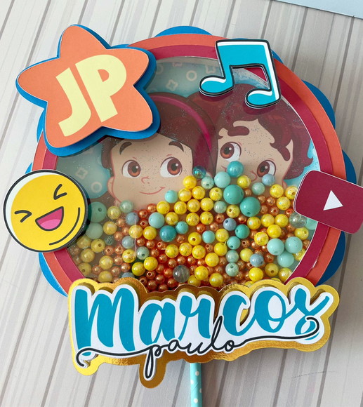 Arquivo de Corte Topo de Bolo Maria Clara e Jp