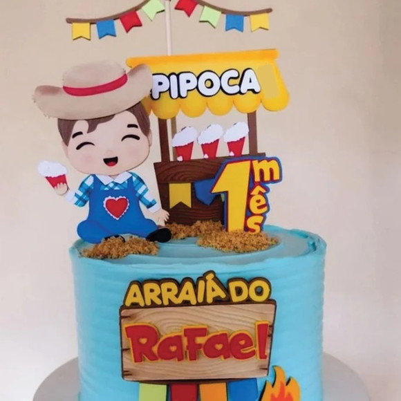 Arquivo de Corte Topo de Bolo Arraiá