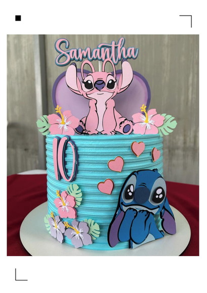 Arquivo de Corte Topo de Bolo Lilo e Stitch