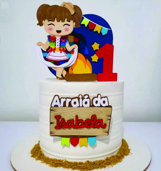 Arquivo de Corte Topo de Bolo Arraiá