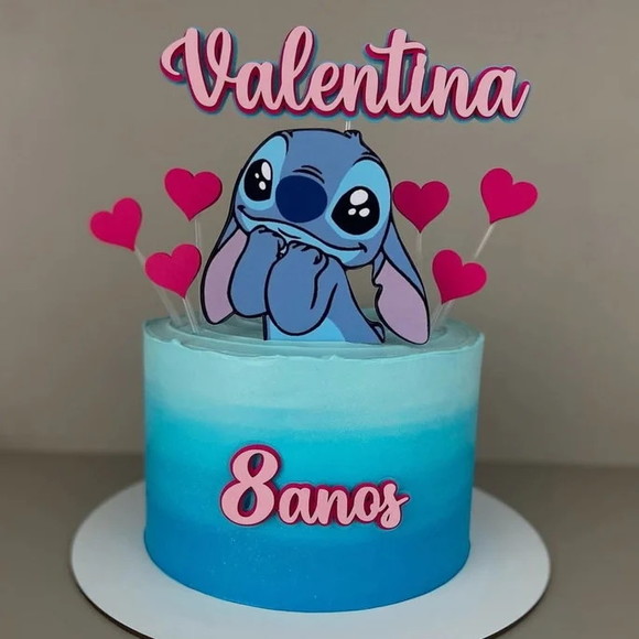 Arquivo de Corte Topo de Bolo Lilo e Stitch