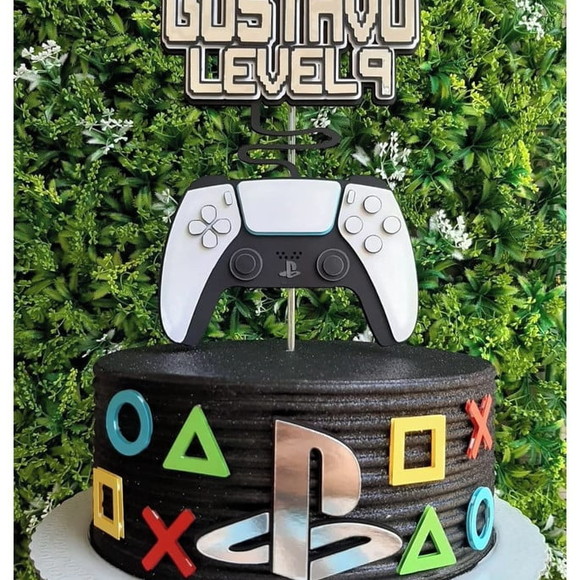 Arquivo de Corte Topo de Bolo Ps5