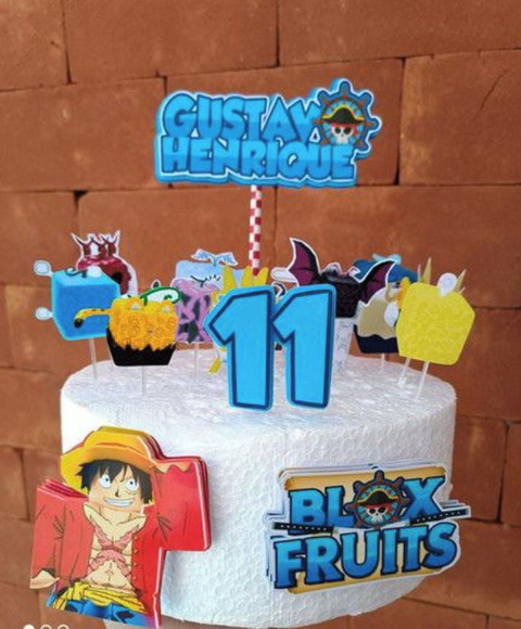 Arquivo de Corte Topo de Bolo Blox Fruit