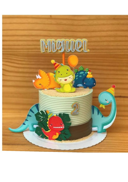 Arquivo de Corte Topo de Bolo Dino