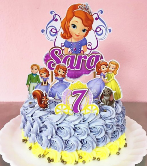 Arquivo de Corte Topo de Bolo Princesa Sofia