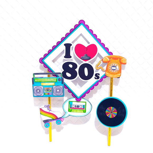 Arquivo de Corte Topo de Bolo Anos 80