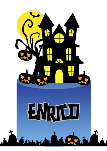 Arquivo de Corte Topo de Bolo Halloween