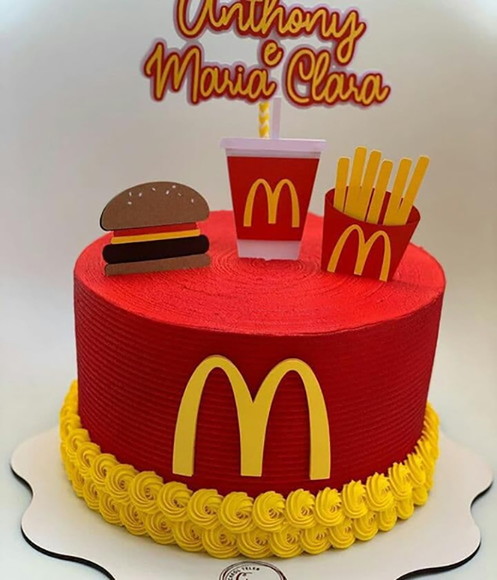 Arquivo de Corte Topo de Bolo Mc Donalds