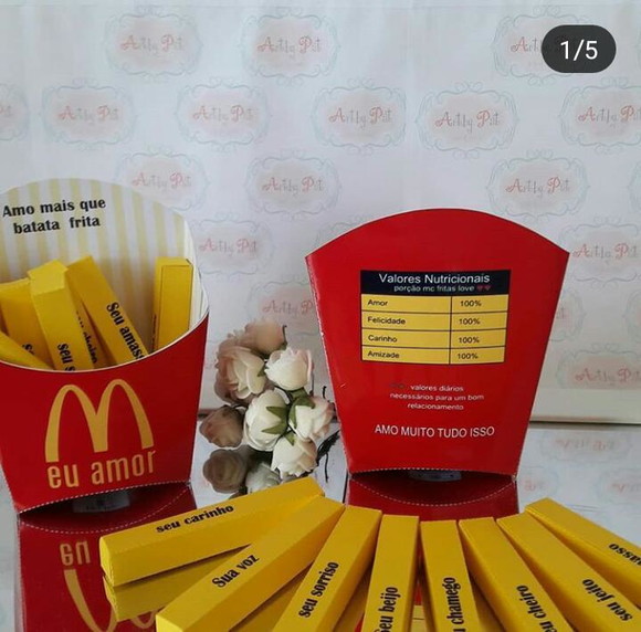 Arquivo de Corte Topo de Bolo Batata Mc Donalds