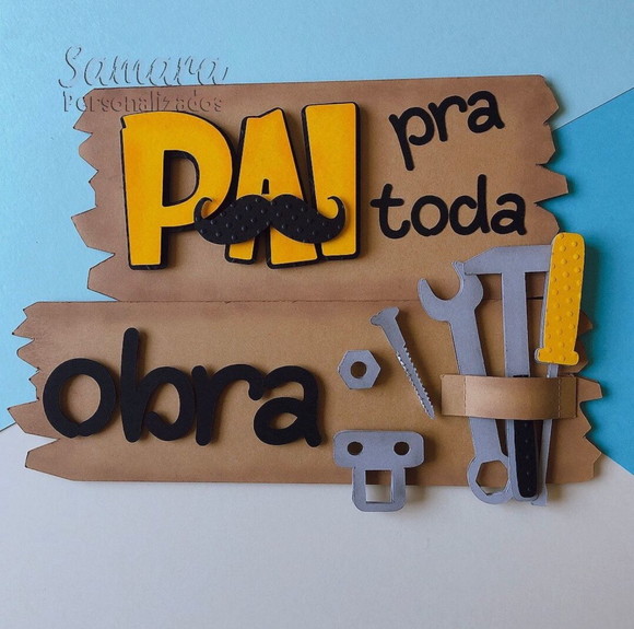 Arquivo de Corte Topo de Bolo Pai para Toda Obra