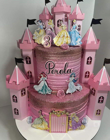 Arquivo de Corte Topo de Bolo Princesas Disney