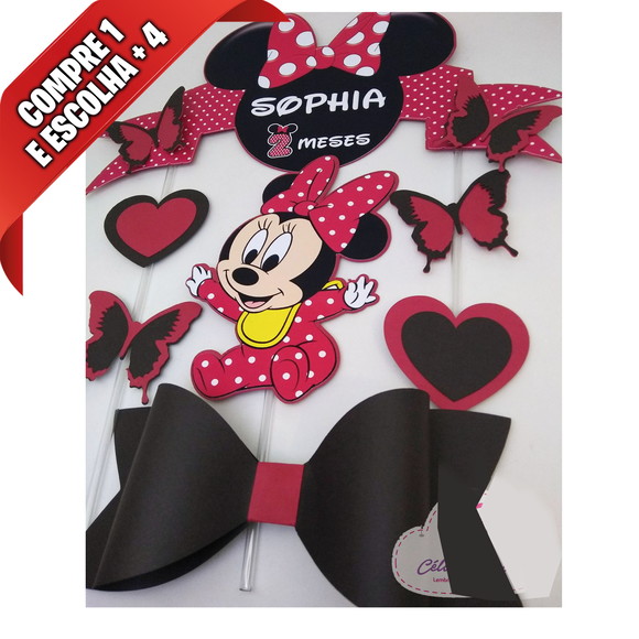 Arquivo de Corte Topo de Bolo Minnie