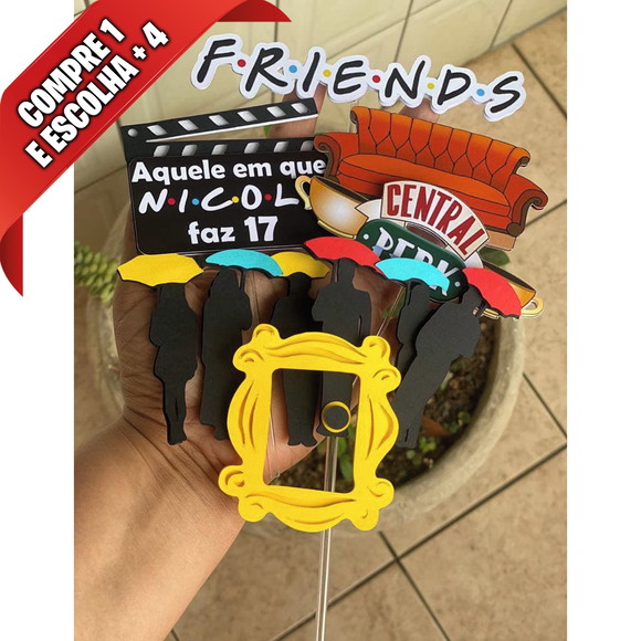Arquivo de Corte Topo de Bolo Friends