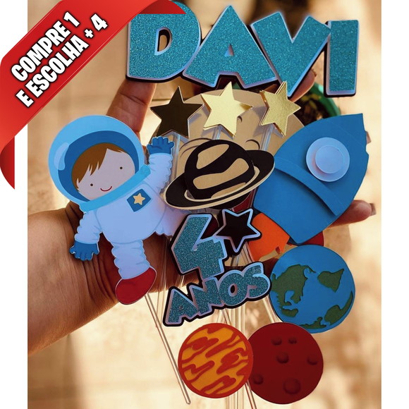 Arquivo de Corte Topo de Bolo Astronauta