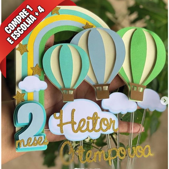 Arquivo de Corte Topo de Bolo Balão