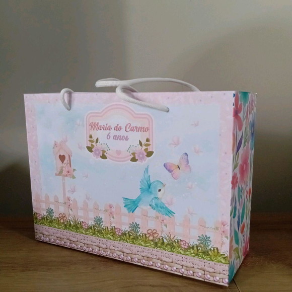 Kit 20 Sacolinha Surpresa Personalizada Jardim Encantado