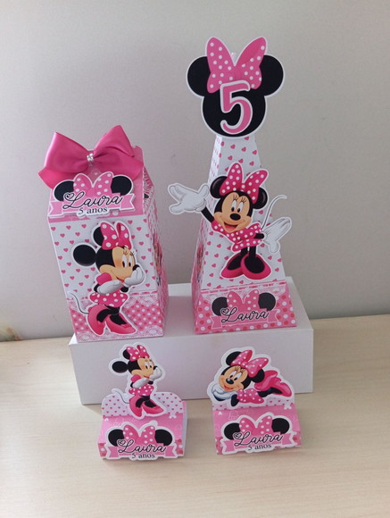 Kit Festa Minie 30 Itens Lembrancinhas