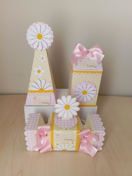 Kit Festa Lembrancinhas Personalizadas Margaridas