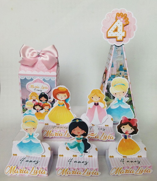 Kit Festa 45 Itens Princesas Cute Lembrancinha