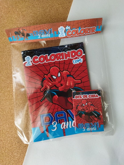 Livro de Colorir Homem Aranha Mini Revista Colorir