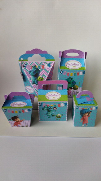 Kit Festa 30 Caixas Lembrancinhas Monstros S a