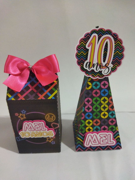 Kit Festa Neon 30 Itens Lembrancinhas