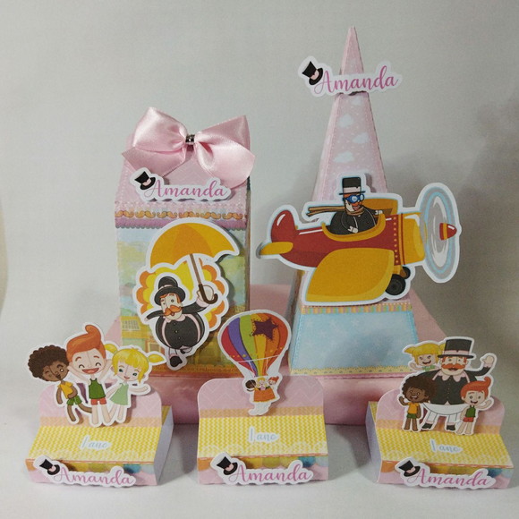 Kit Bita Rosa 45 Itens Lembrancinhas
