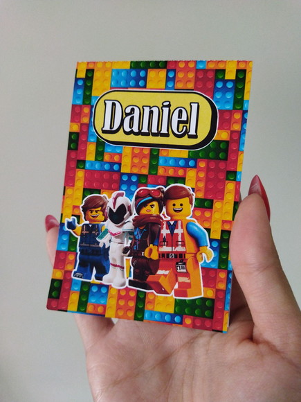 Lembrança Personalizada Bloquinho Lego