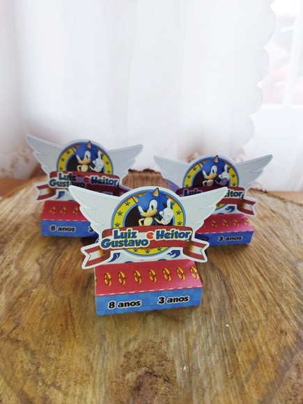 Porta Bis Duplo Sonic Lembrancinha