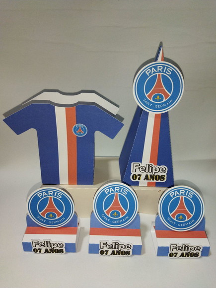 Kit Festa Psg Futebol 30 Itens Lembrancinhas