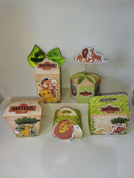 Kit Festa Rei Leão 50 Itens Lembrancinhas