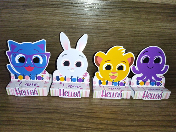Porta bis duplo bolofofos lembrancinha