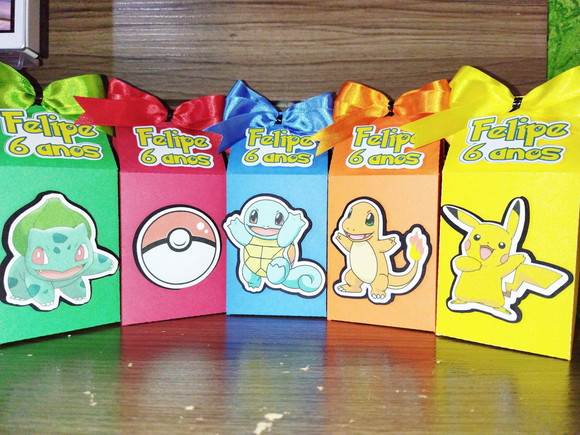 Caixa milk pokemon lembrancinha