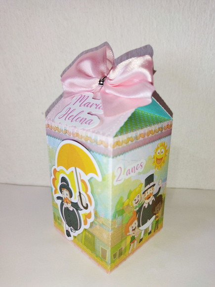 Caixa milk mundo bita lembrancinha