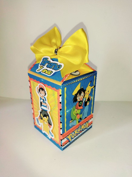 Caixa milk pokémon lembrancinha