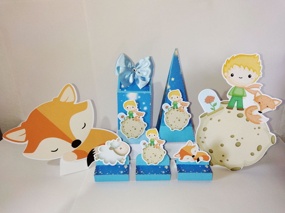 Kit festa pequeno príncipe 32 itens lembrançinhas