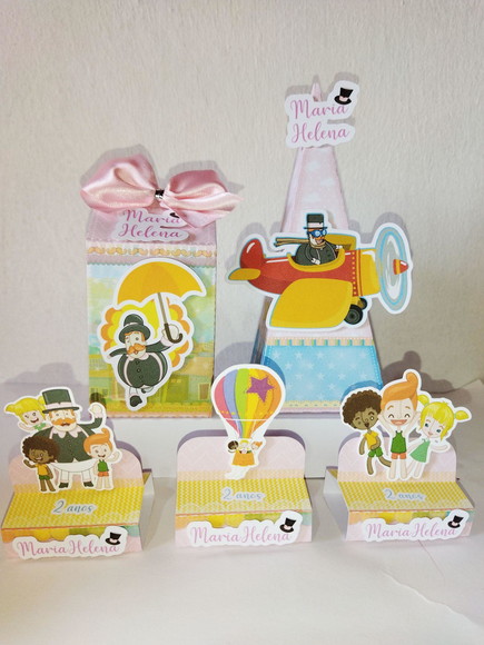 Kit festa mundo bita 30 itens lembrancinhas